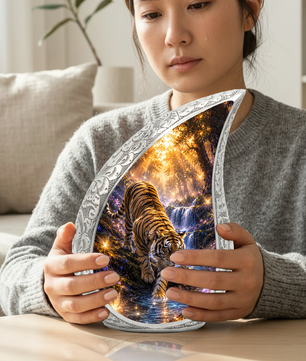 Tiger Adult Urn for Ashes | Premium Adult Cremation Urn for Human Ashes Memorial