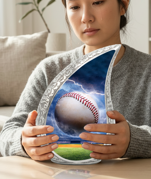 Baseball Funeral Urn for Dad, Baseball Memorial Urn for Human Ashes