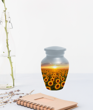 Sunflower Urn for Ashes, Custom Cremation Urn, Memorial Urn for Mom