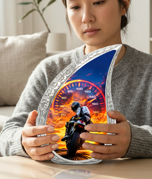 Motorcycle  Sunset Cremation Urn for Dad – Adult Urn for Ashes, Memorial Urn for Father