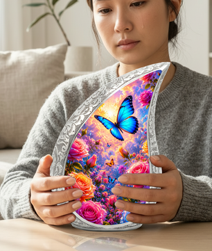 Butterfly Urn for Mom | Beautiful Butterfly Urn for Human Ashes