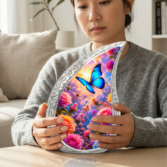 Butterfly Urn for Mom | Beautiful Butterfly Urn for Human Ashes