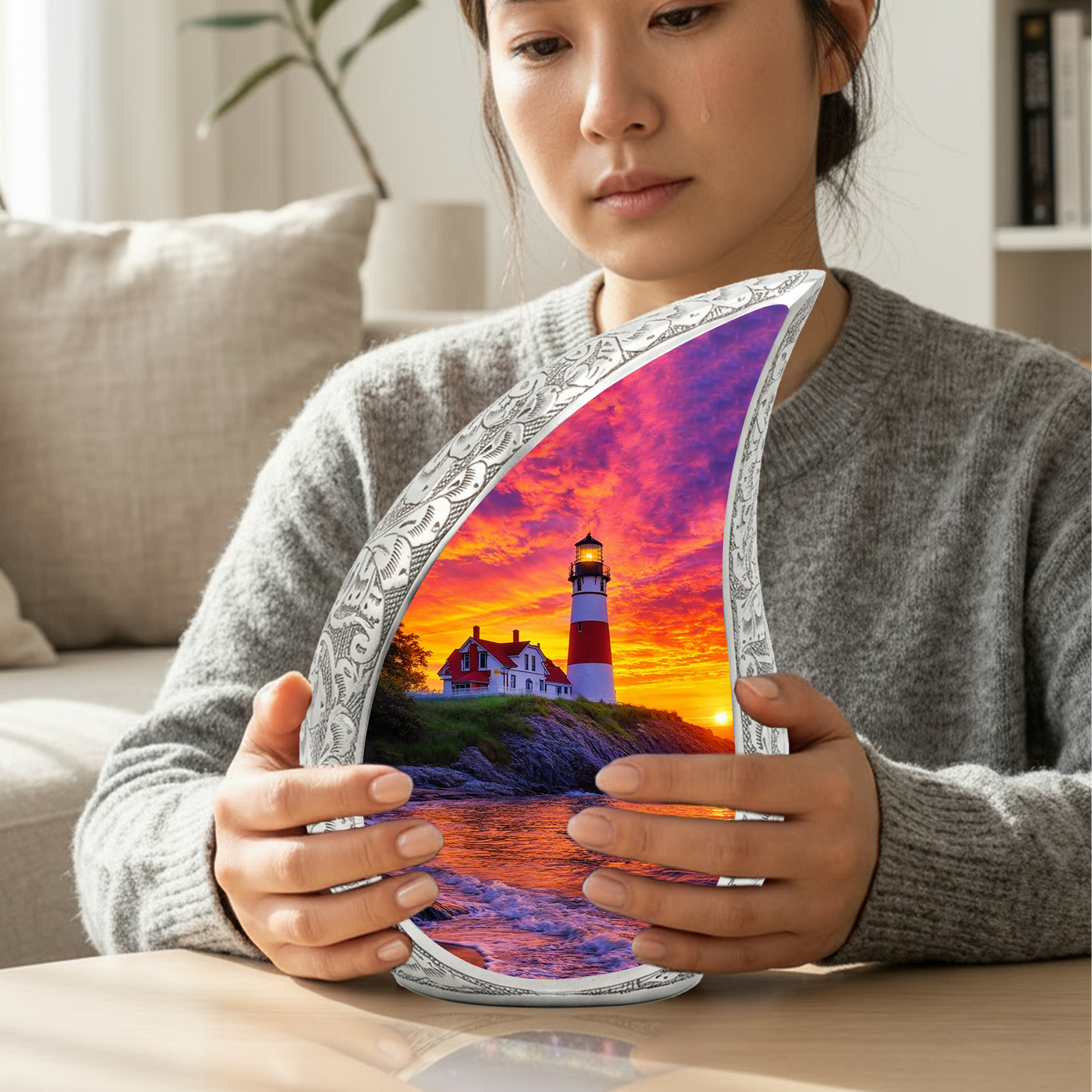 Lighthouse Urn for Mom | Adult Cremation Urn for Men