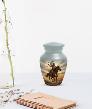 Warrior Horse Urn for Mom & Women | Unique Adult Female Cremation Urn for Human Ashes