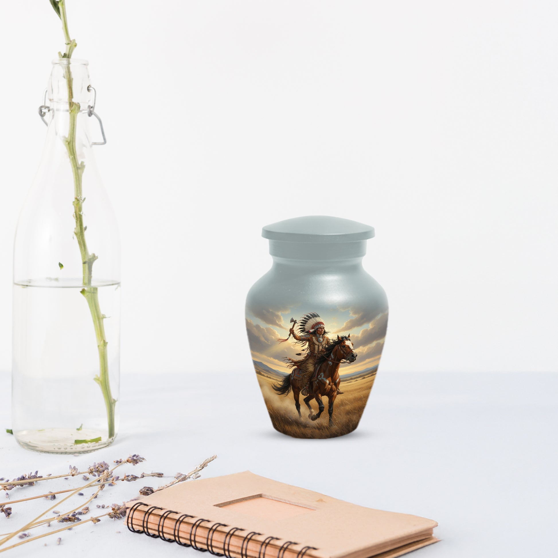 Warrior Horse Urn for Mom & Women | Unique Adult Female Cremation Urn for Human Ashes