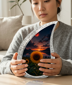 Sunflower Urn for Human Ashes | Beautiful Floral Cremation Urn for Mom & Women