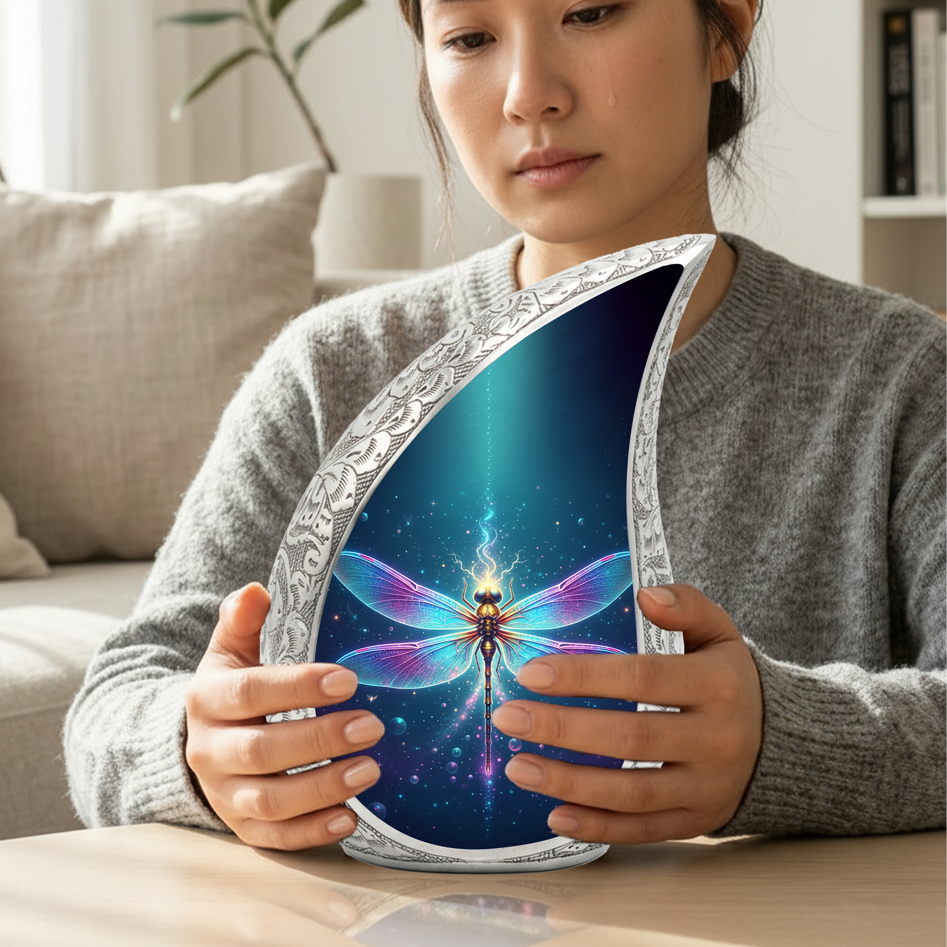 Dragonfly Butterfly Urn for Mom |Butterfly Urns for Human Ashes