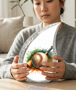 Baseball Urn for Dad, Adult Cremation Urn for Human Ashes