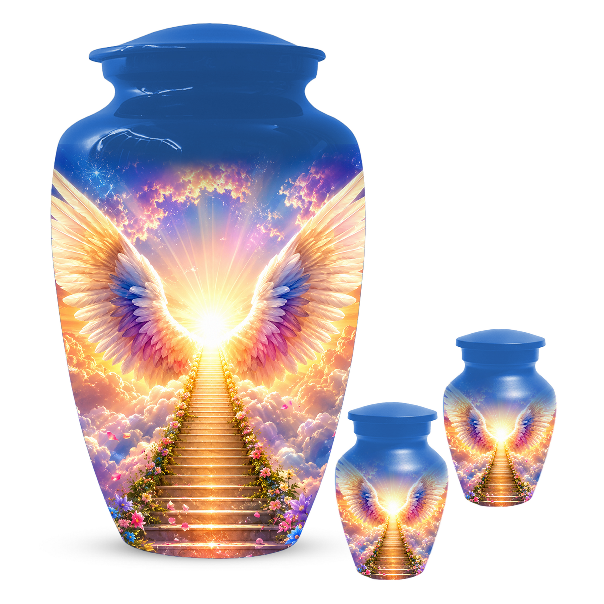 Angel Wings Urn for Ashes  Heavenly  Memorial Keepsake for Mom