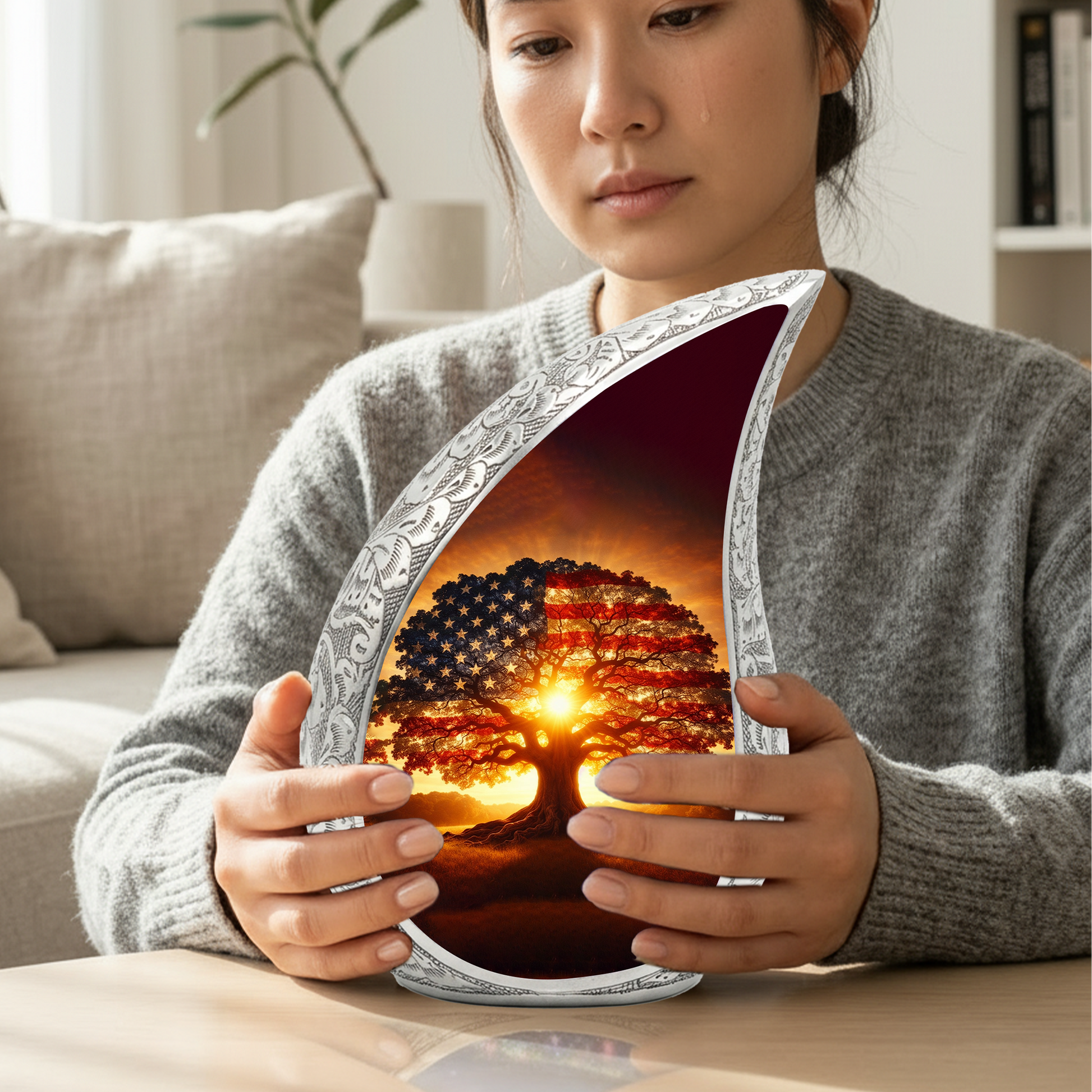 Ocean Guitar Adult Urn for Human Ashes – Premium Adult Cremation Urn
