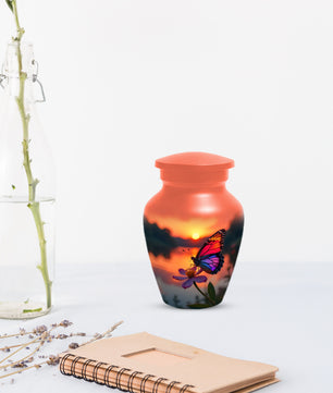 Butterfly Sunset Urn for Human Ashes | Butterfly Sunset Cremation Urn