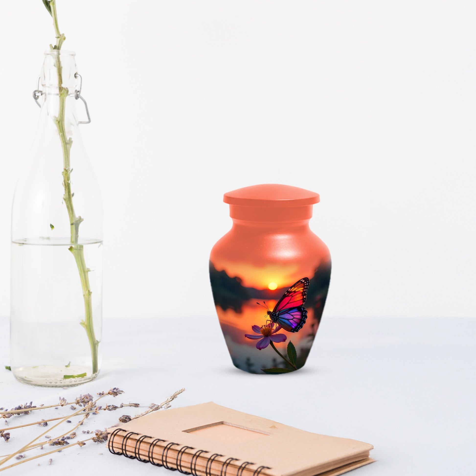 Butterfly Sunset Urn for Human Ashes | Butterfly Sunset Cremation Urn