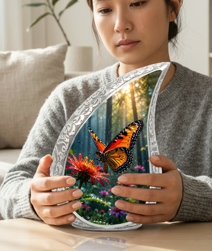 Butterfly Urn for Human Ashes | Adult Cremation Urn with Butterfly Design