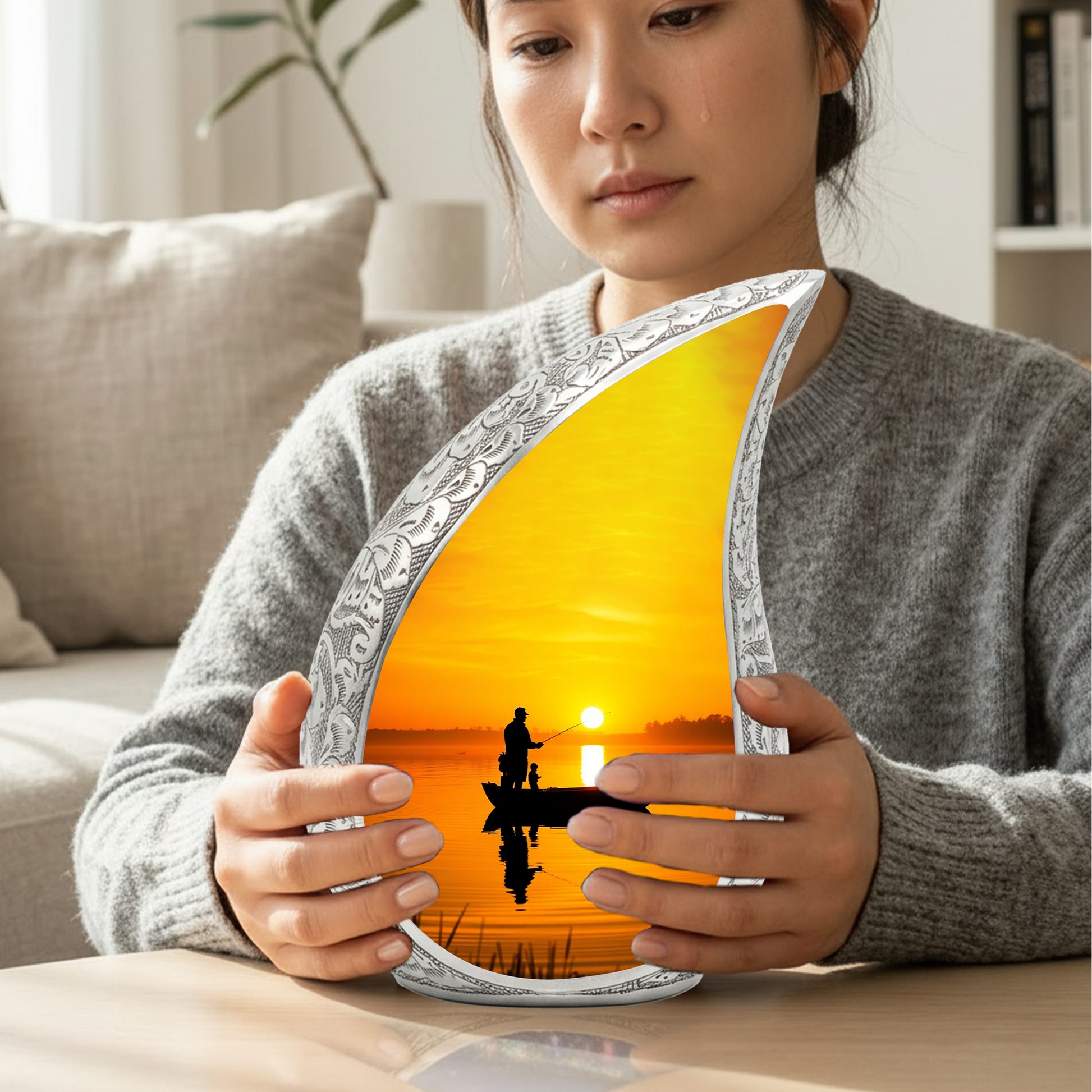 Fishing Urn for Dad | Gone Fishing Urn | Fishing Urns for Human Ashes