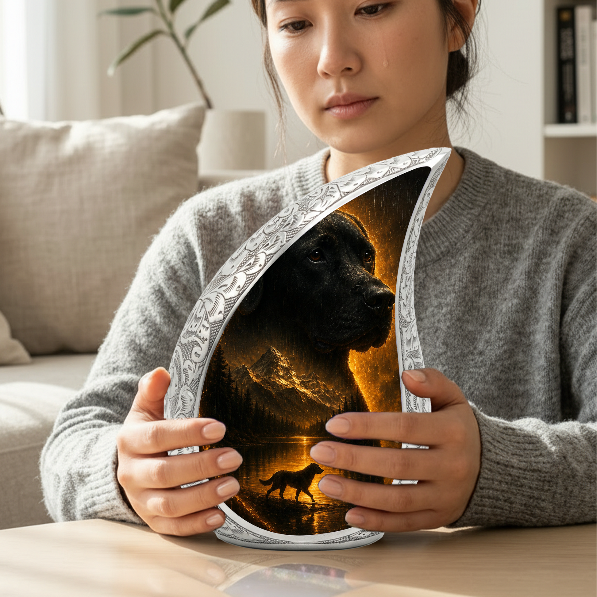 Dog Urn for Human Ashes | Beautiful Dog Memorial Adult Cremation Urn