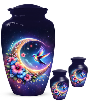 Hummingbird Cremation Urn for Ashes, Personalized Memorial Urn for Mom