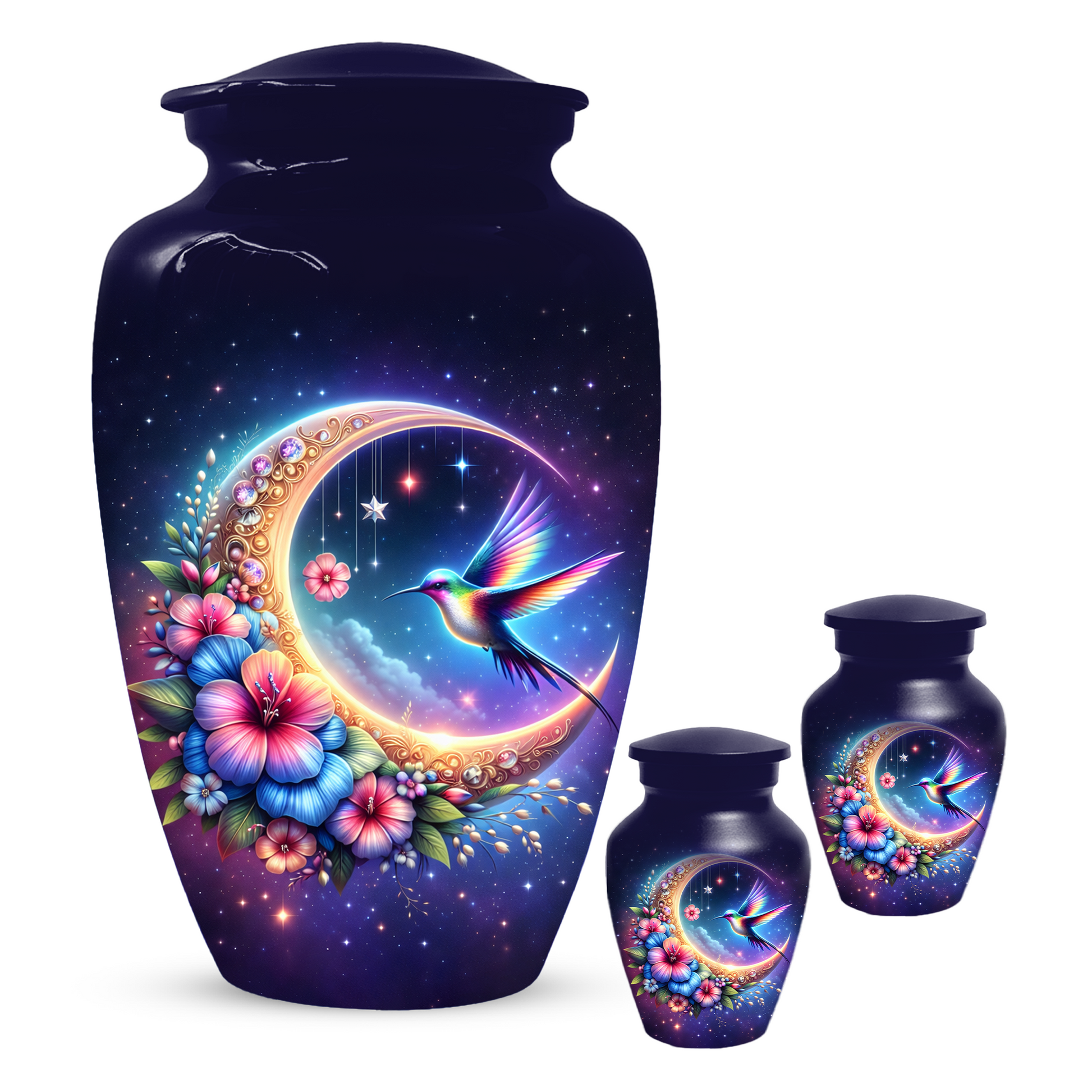Hummingbird Cremation Urn for Ashes, Personalized Memorial Urn for Mom