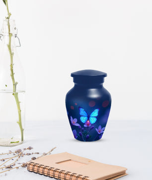 Blue Butterfly Urn for Human Ashes | Blue Butterfly Cremation Urn