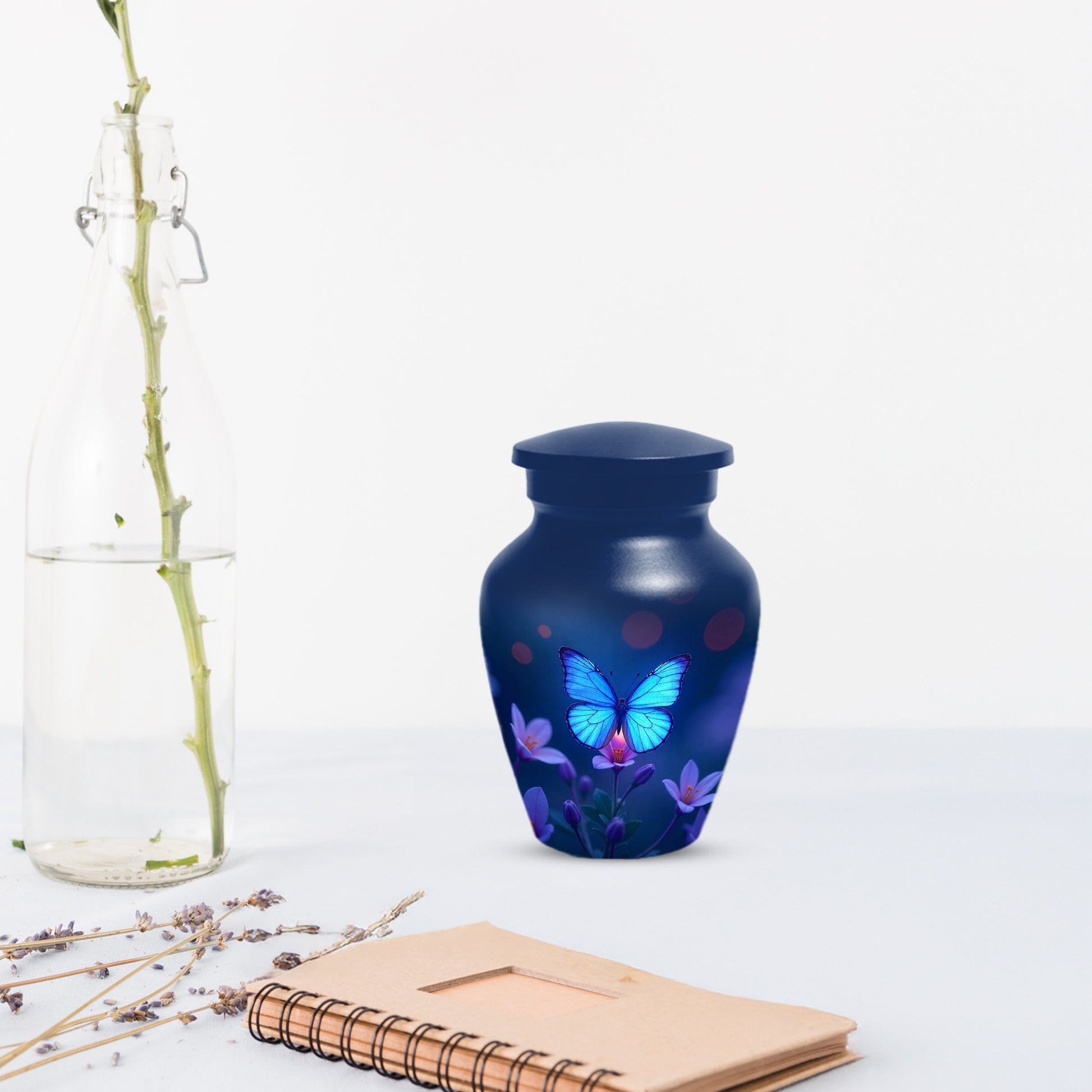 Blue Butterfly Urn for Human Ashes | Blue Butterfly Cremation Urn