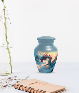 Celestial Sky Dragon Urn for Adult Ashes – Fantasy Dragon Adult Cremation Urn |  Memorial Urn