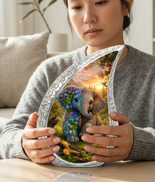 Elephant Urn for Human Ashes | Majestic Elephant Adult Cremation Urn | Wildlife Memorial Urn