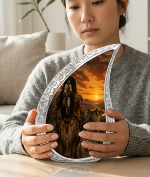 Warrior Sunset Urn for Adult Ashes | Adult Cremation Urn for Human Ashes