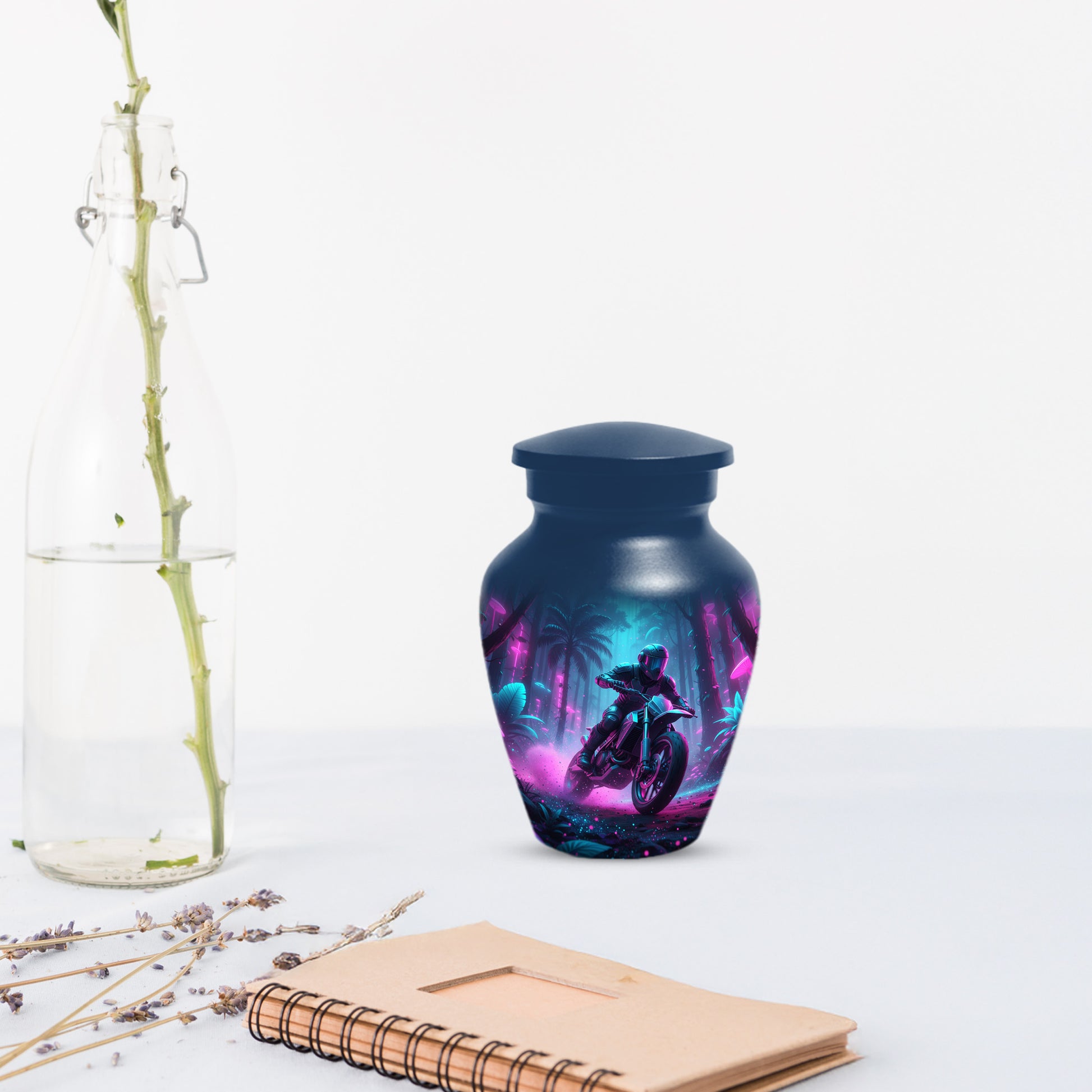 Dirt Bike Urn for Ashes - Personalized Motocross Memorial for Dad | Motorcycle Cremation Urns for Father
