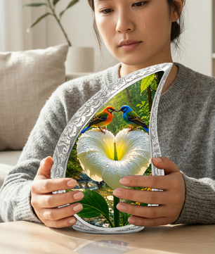 Bird Love Adult Urn for Human Ashes – Elegant Adult Cremation Urn