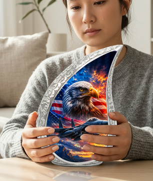 Eagle Urn for Human Ashes | Patriotic Adult Cremation Urn | Eagle Memorial Urn for Adult Ashes, Men & Women