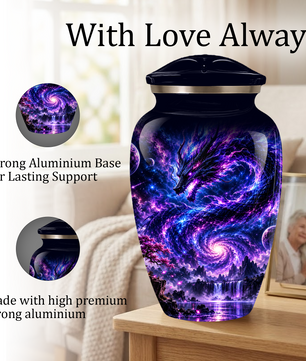 Dragon Cremation Urn for Ashes | Personalized Dragon Memorial Urn | Fantasy Dragon Adult Urn