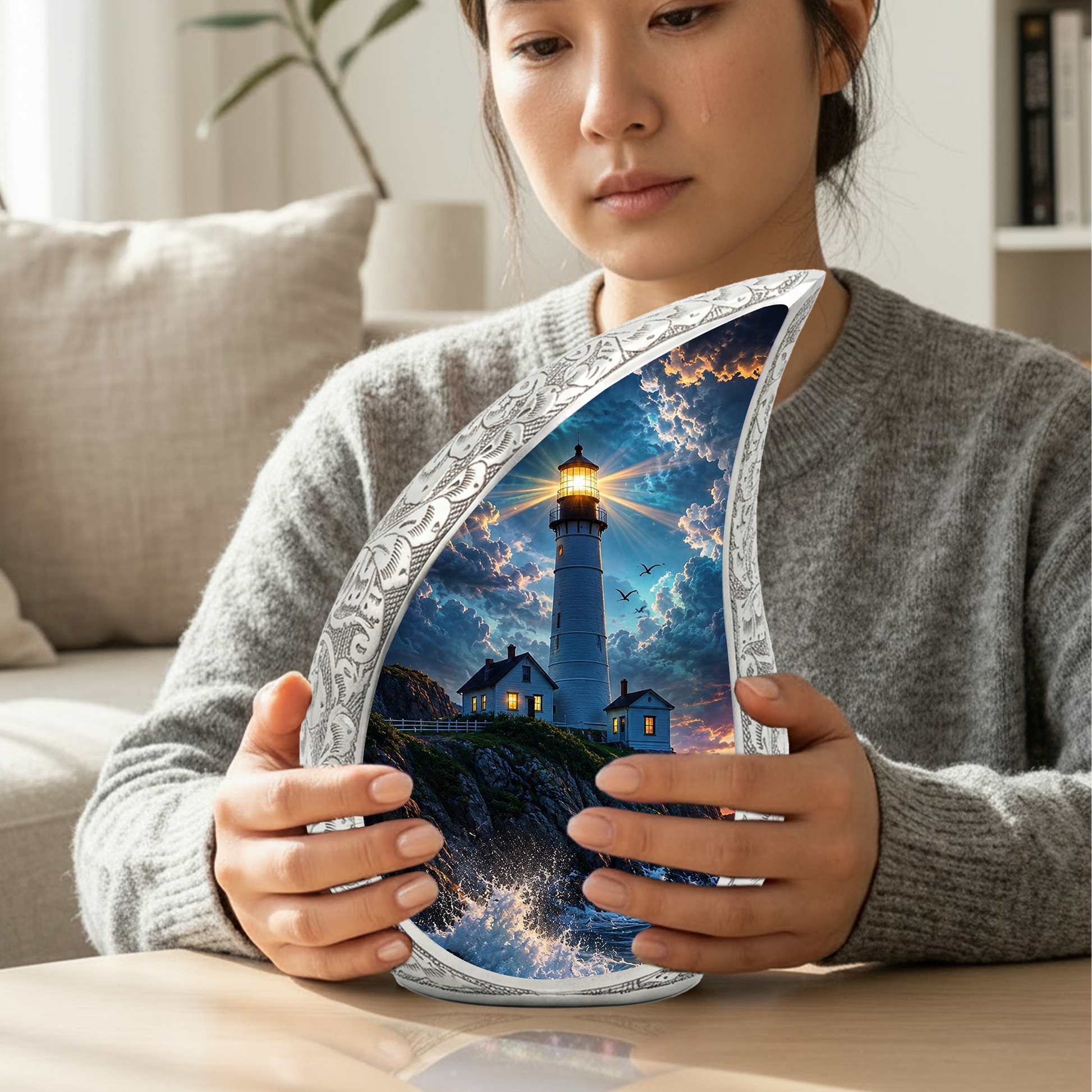 Lighthouse Urn for Human Ashes | Adult Cremation Urn & Memorial Urns for Adults