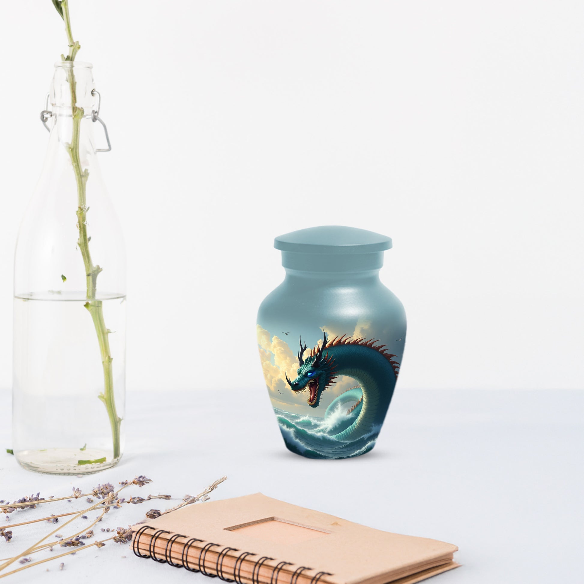 Ocean Dragon Urn for Adult Ashes – Fantasy Sea Dragon Cremation Urn | Memorial Urn