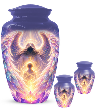 Angel Wings Urn for Ashes - Heavenly Guardian Angel Keepsake Urns