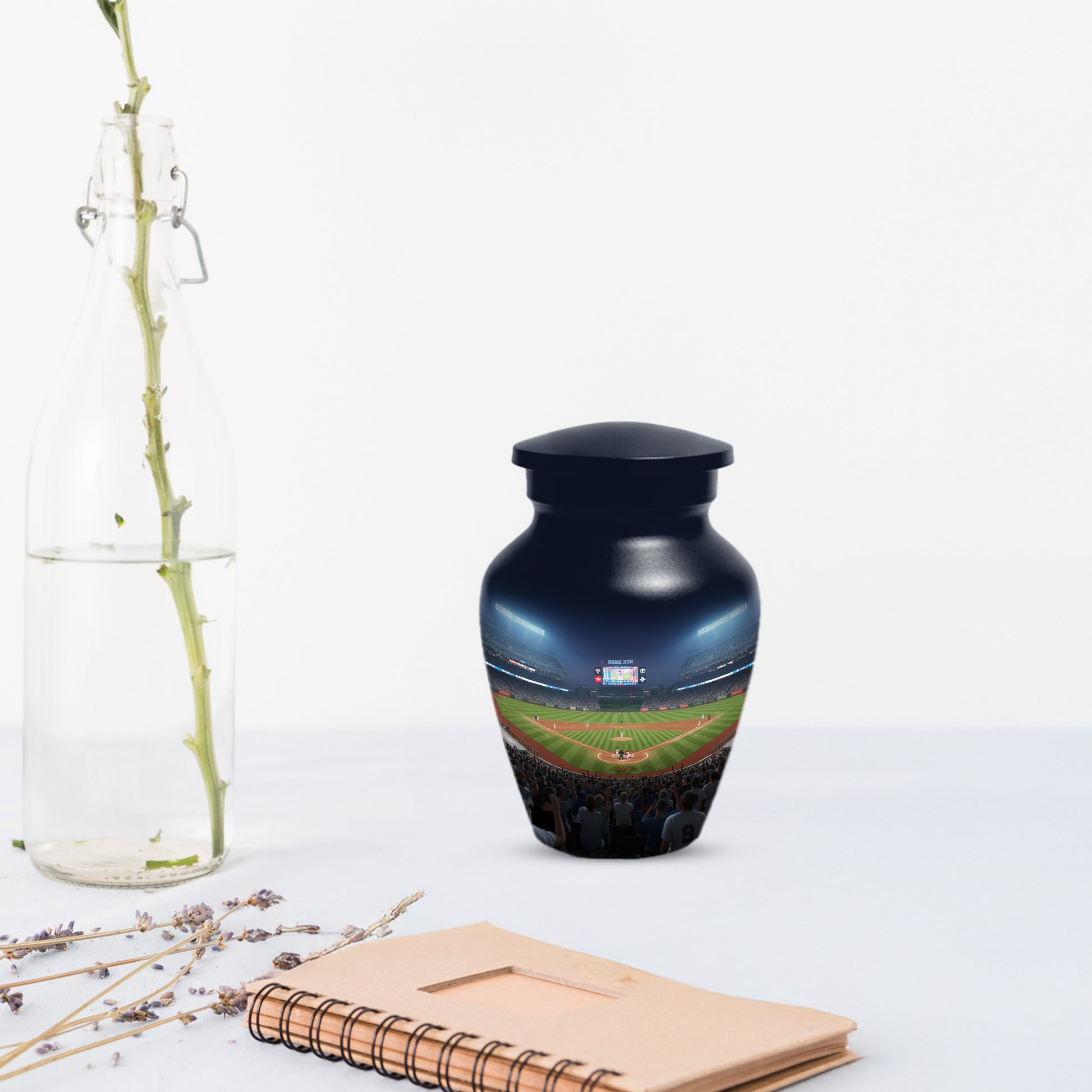 Baseball Stadium Adult Urn for Human Ashes | Personalized Baseball Cremation Urn for Men & Dad