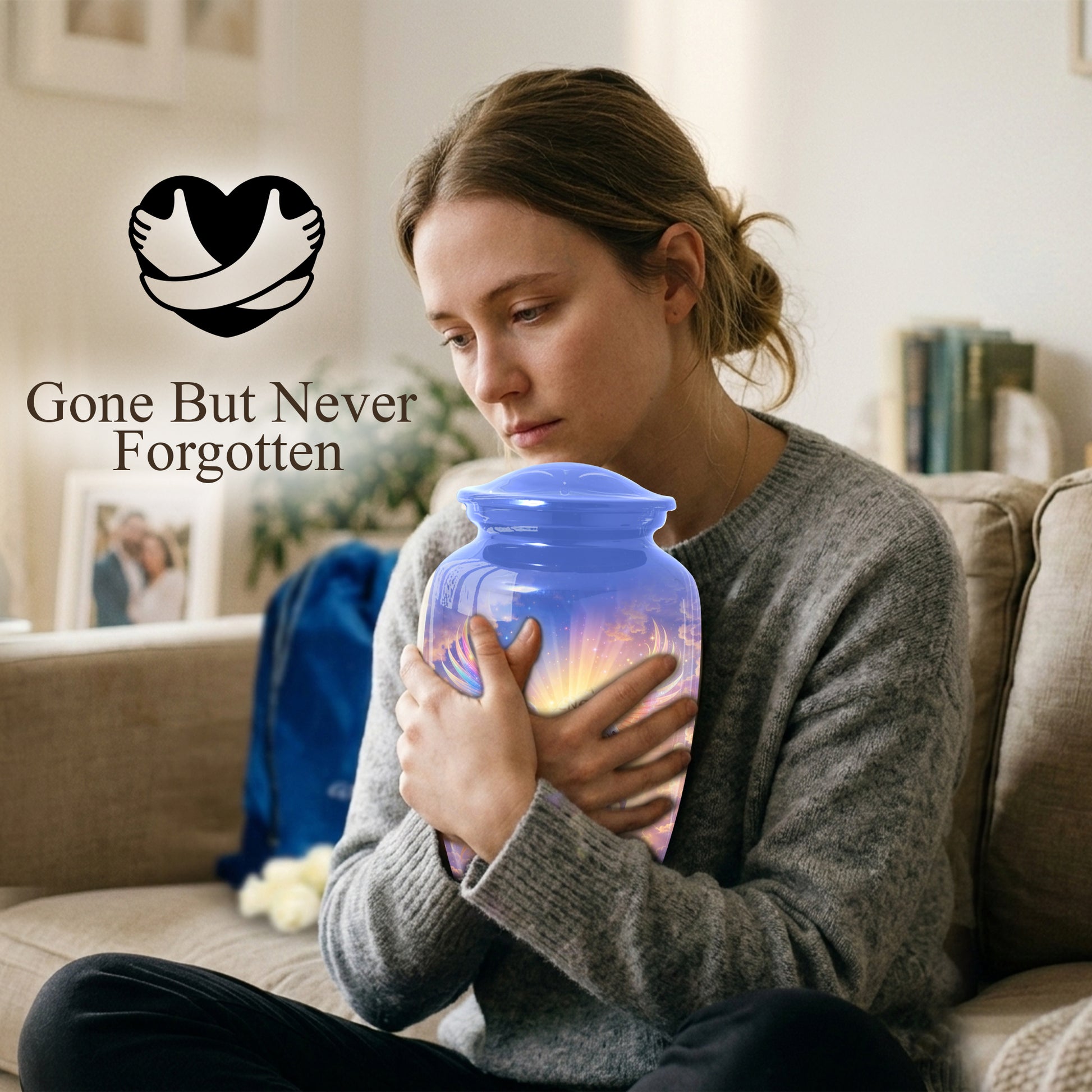 Pegasus Urn for Mom, Angel Horse Memorial Large Urn| Adult Female Cremation Urn