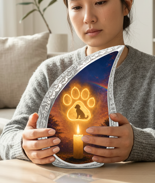 Dog Paw Urn for Human Ashes | Personalized Dog Paw Cremation Urn | Unique Adult Memorial
