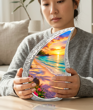 Ocean Beach Urn for Mom, Ocean Cremation Urn for Women | Keepsake Urn For Ashes