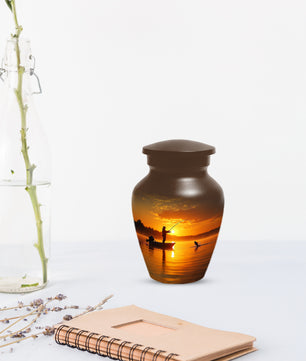 Fishing Urn for Human Ashes | Gone Fishing Cremation Urn for Dad