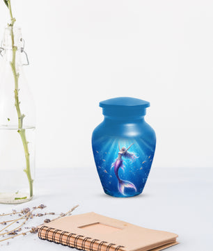 Ocean Mermaid Urn for Mom – Personalized  Memorial Urns for Female