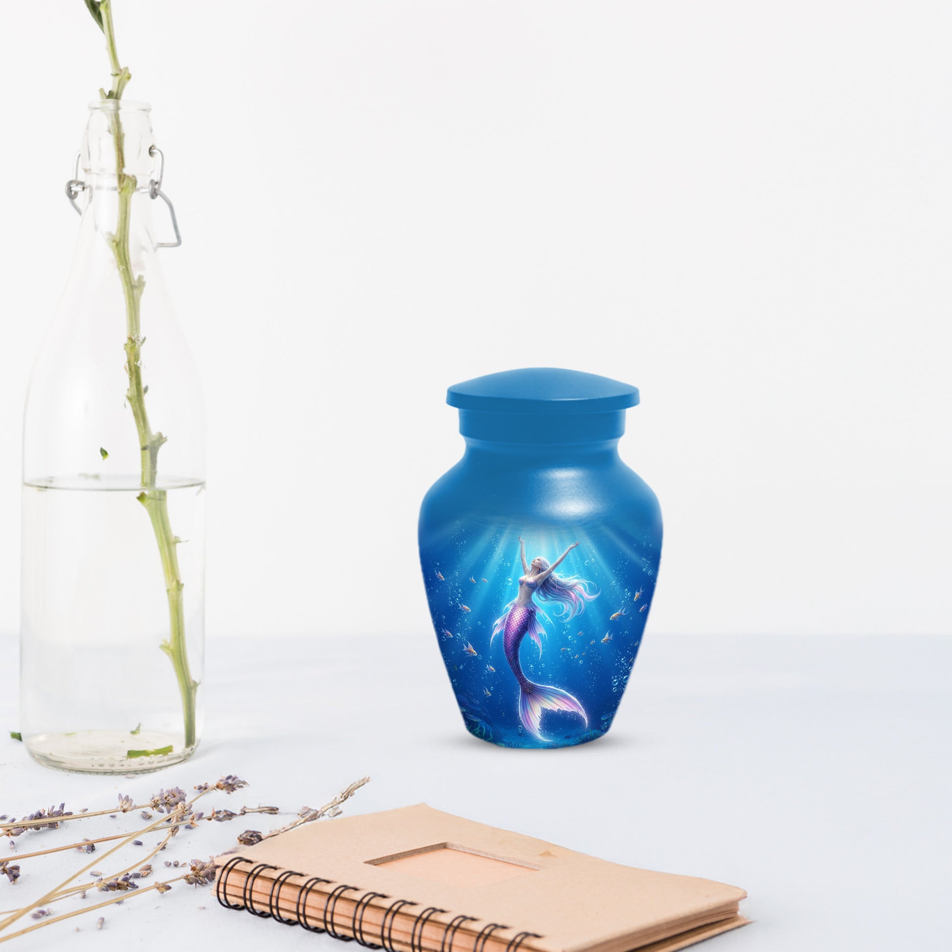 Ocean Mermaid Urn for Mom – Personalized  Memorial Urns for Female
