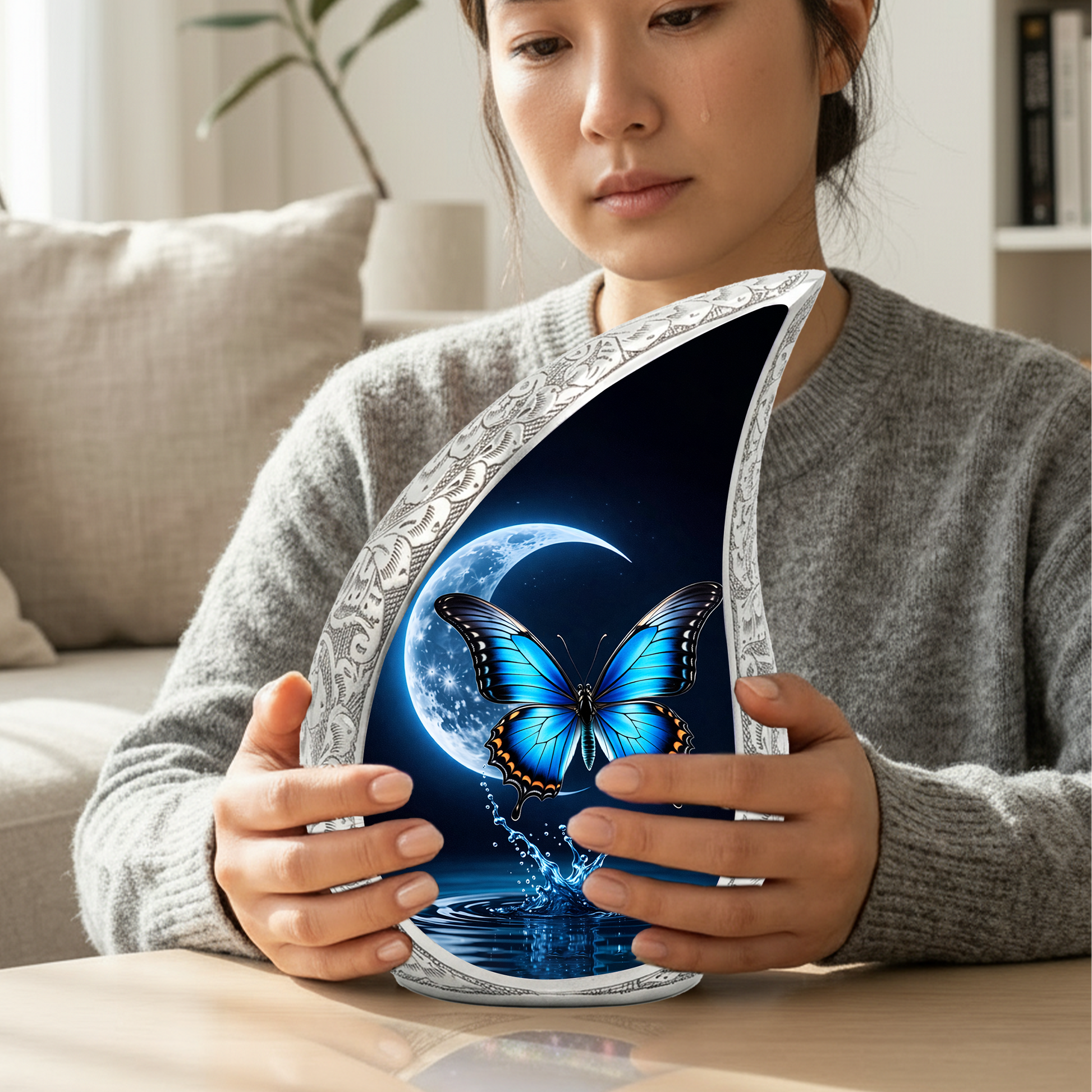 Butterfly Adult Urn for Human Ashes – Premium Butterfly Cremation Urn
