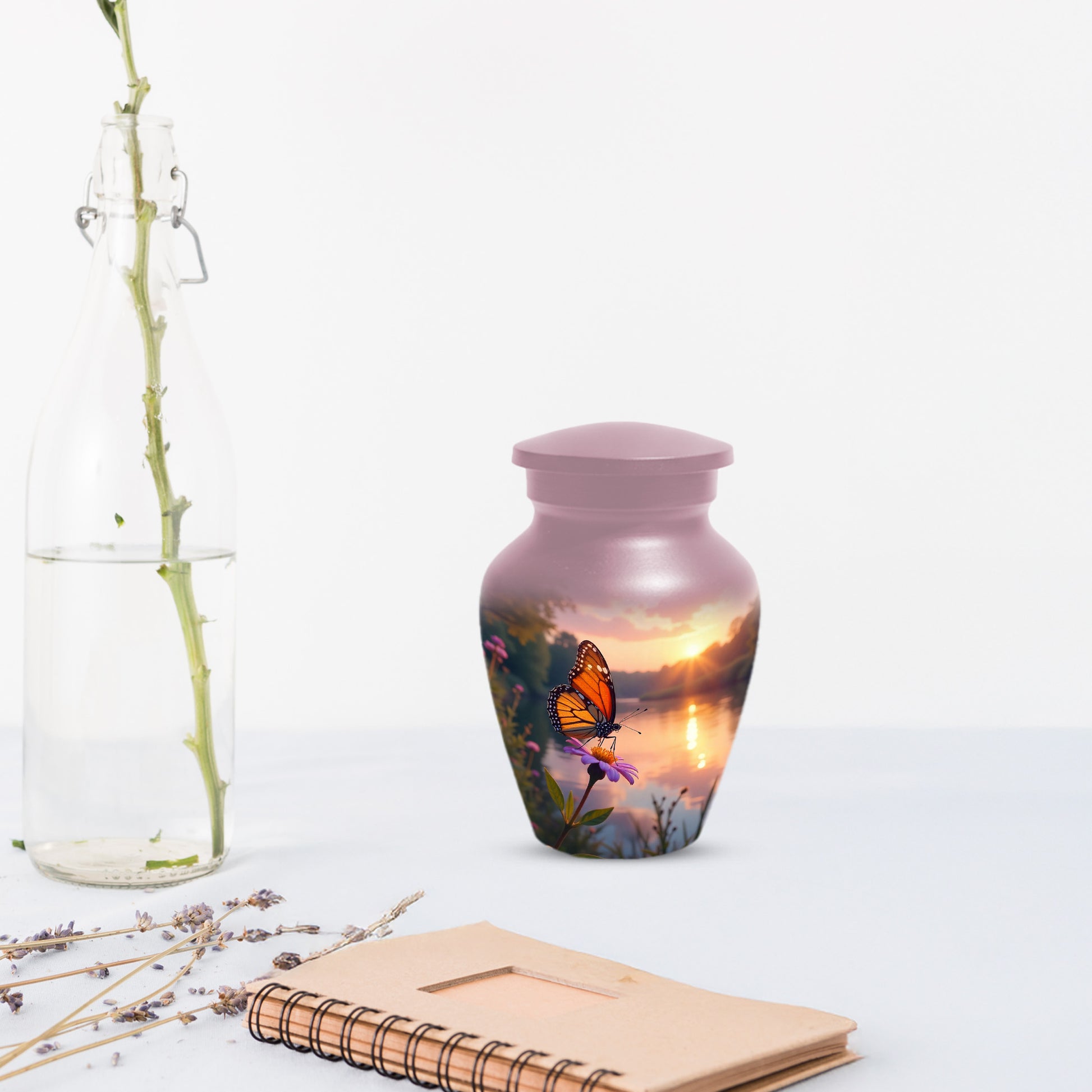 Butterfly Sunshine Urn for Human Ashes | Butterfly Sunrise Cremation Urn