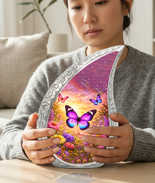 Butterfly Adult Urn for Human Ashes – Premium Butterfly Cremation Urn