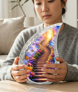 Heaven Gate Butterfly Urn for Ashes - Personalized Adult Cremation Urn with Butterflies | Memorial Funeral Urn for Adult Ashes