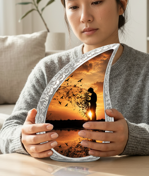 Sunset Memorial Urn for Human Ashes | Beautiful Sunset Cremation Urn