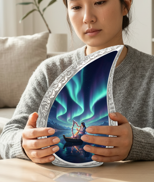 Northern Lights Urn for Mom | Beautiful Memorial Urn for Women