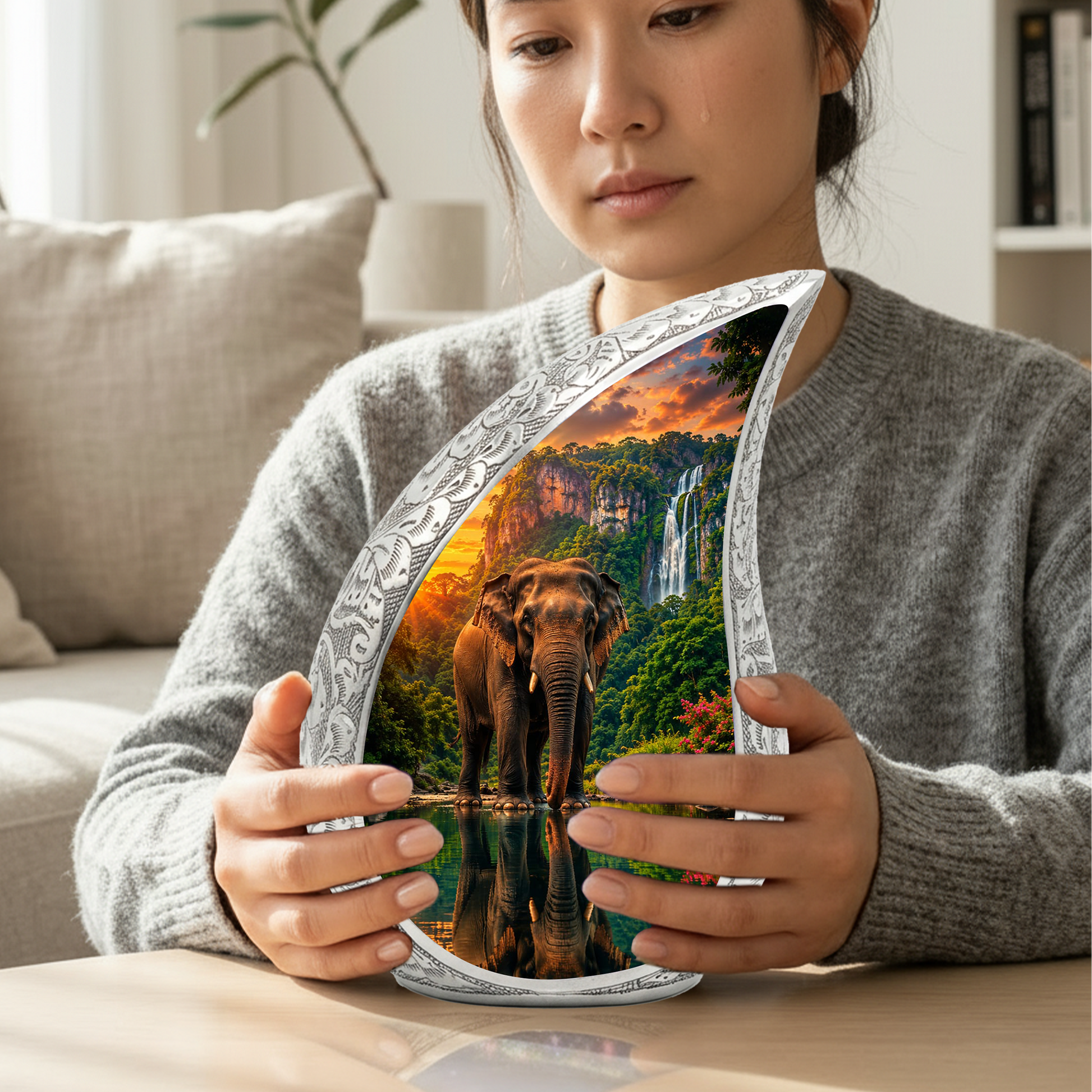 Elephant Urn for Human Ashes | Adult Cremation Urn