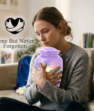 Hummingbird Urn for Mom – Floral Memorial Large Urn for Ashes | Adult Female Cremation Urn
