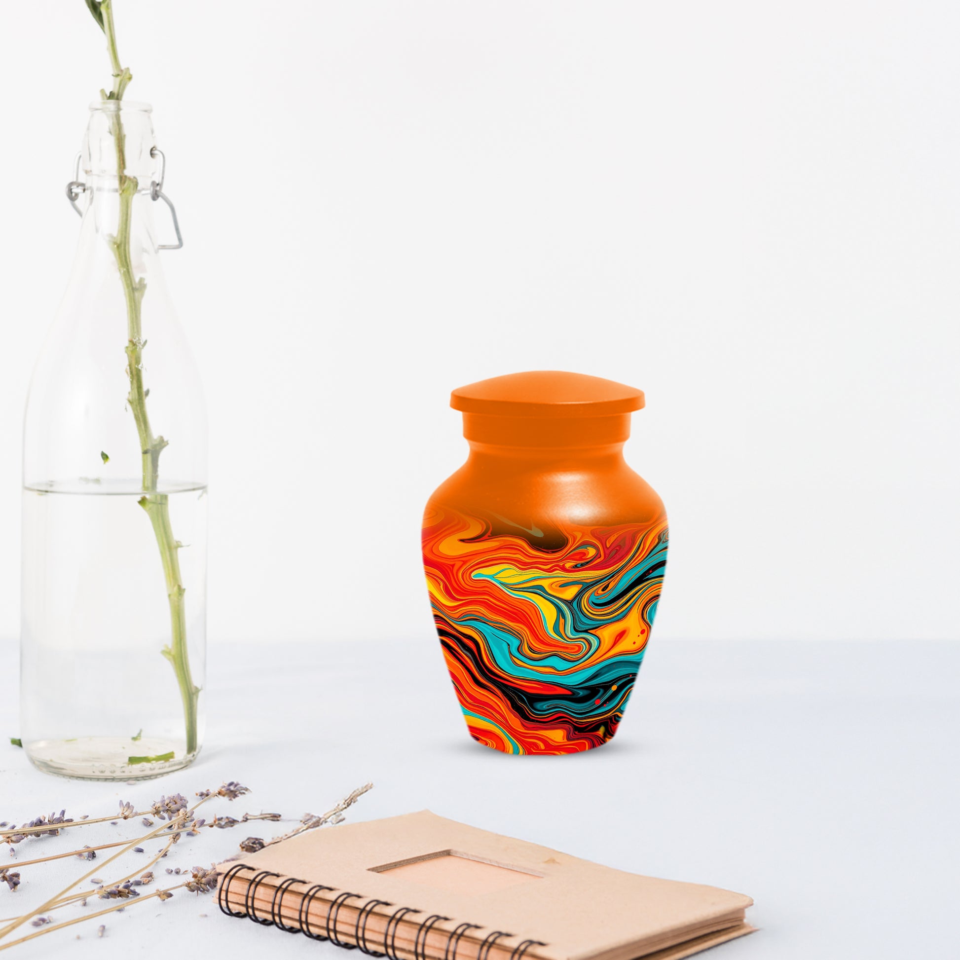 Abstract Art Cremation Urn for Ashes – Custom Colorful Memorial Urns for Men & Women