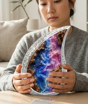 Abstract Cremation Urn for Ashes, Adult Urn for Human Ashes